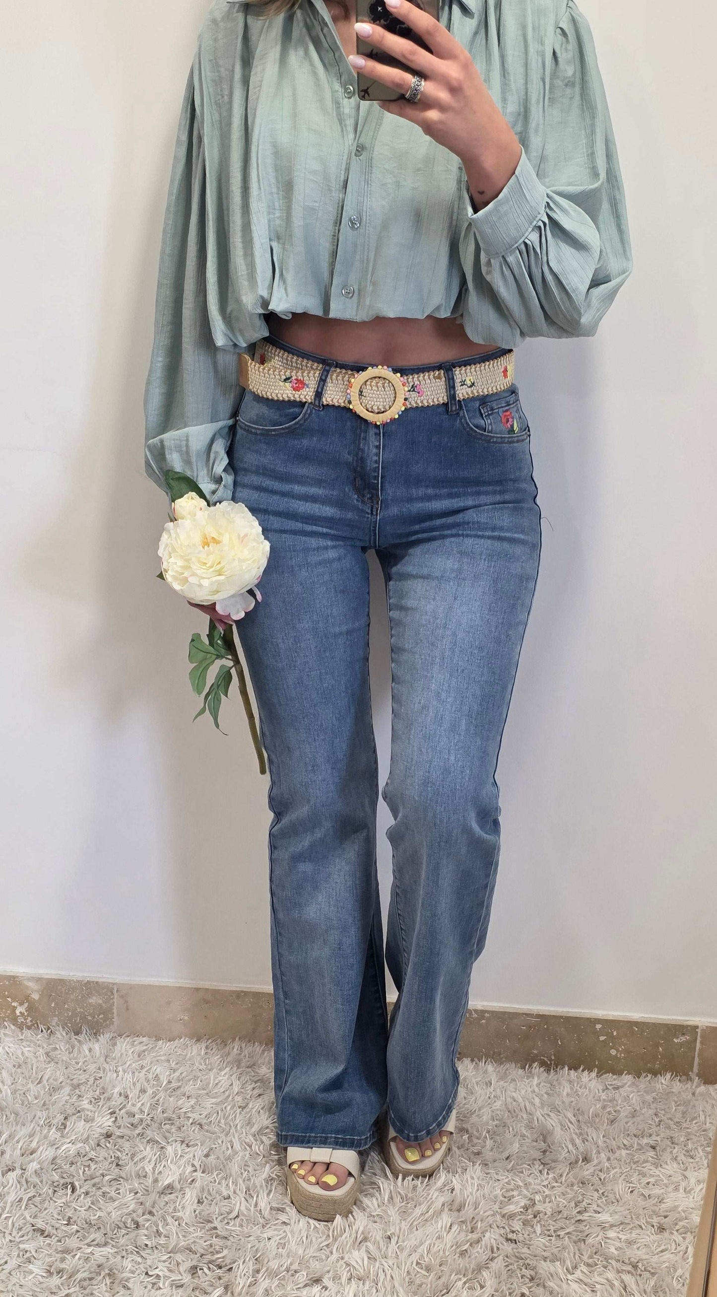 Jean wide legg Carole - Jad'Or la Mode- La mode au service-de-la-féminité