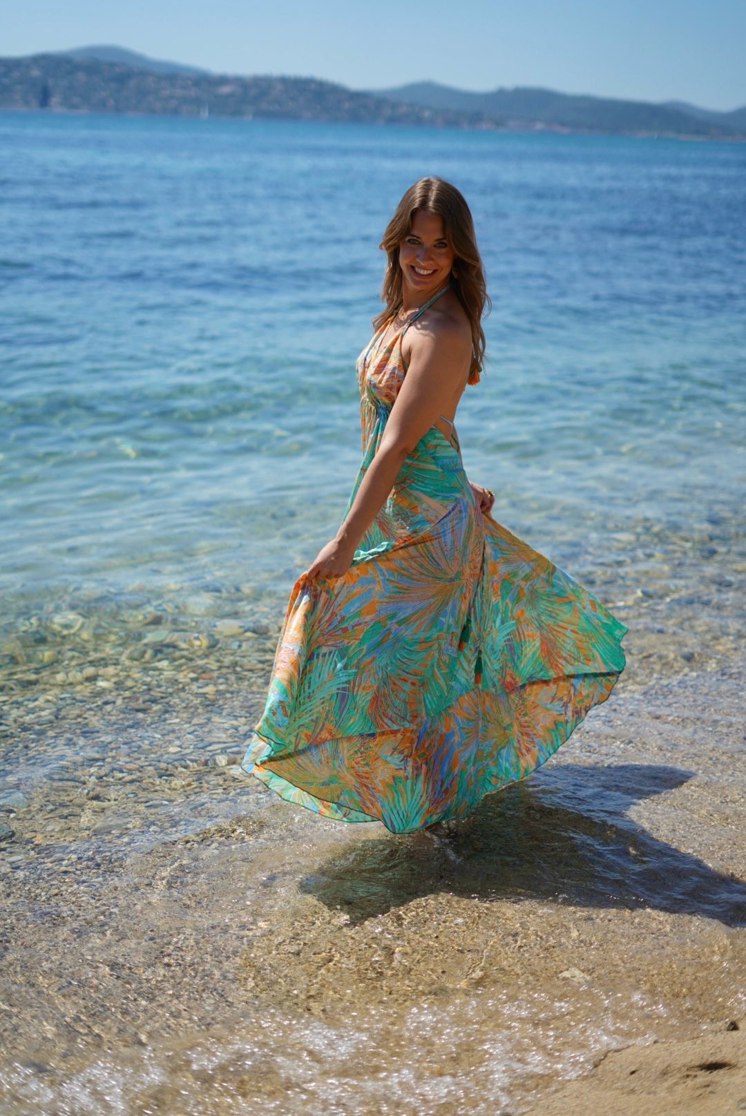 Robe d’été dos nu bohème– Longue, coloré, fluide et ultra féminine