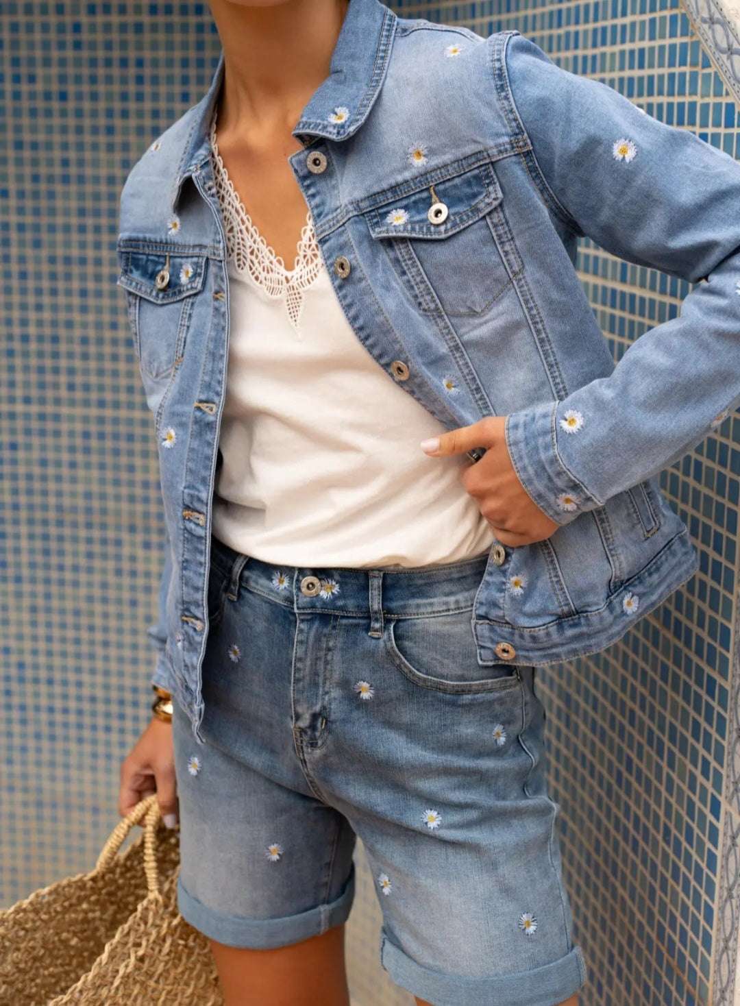 Veste en Jean Maya - Jad'Or la Mode- La mode au service-de-la-féminité