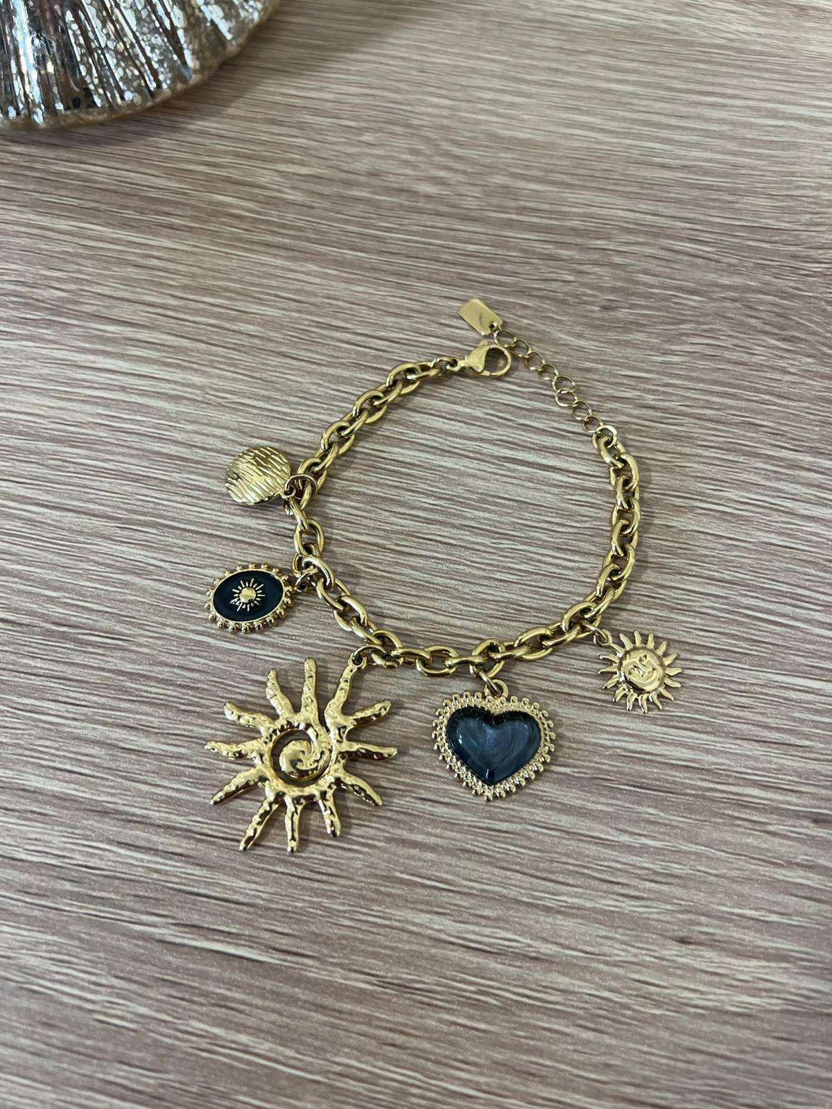 Bracelet Soleil en acier inoxydable - Jad'Or la Mode- La mode au service-de-la-féminité