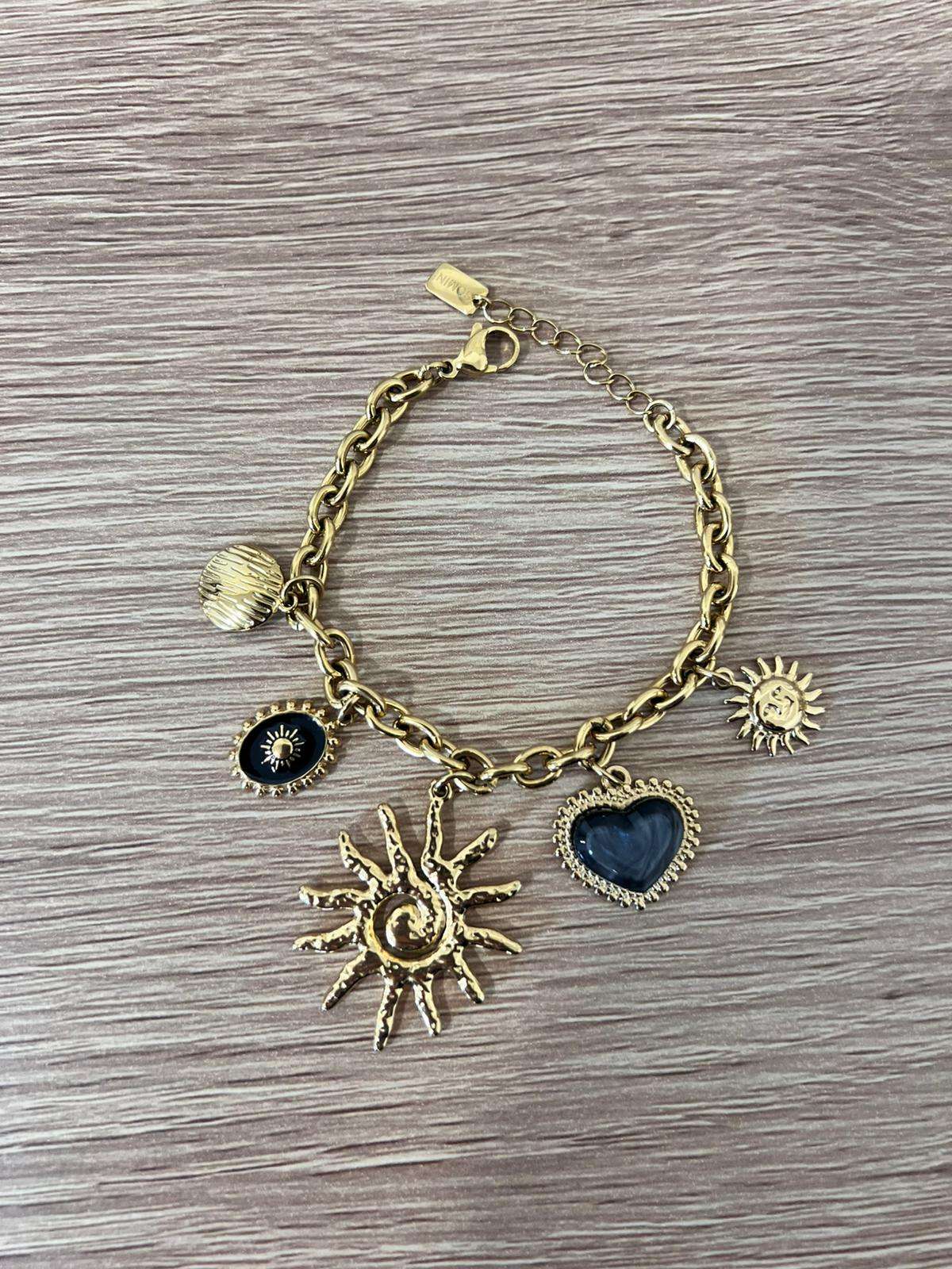 Bracelet Soleil en acier inoxydable - Jad'Or la Mode- La mode au service-de-la-féminité