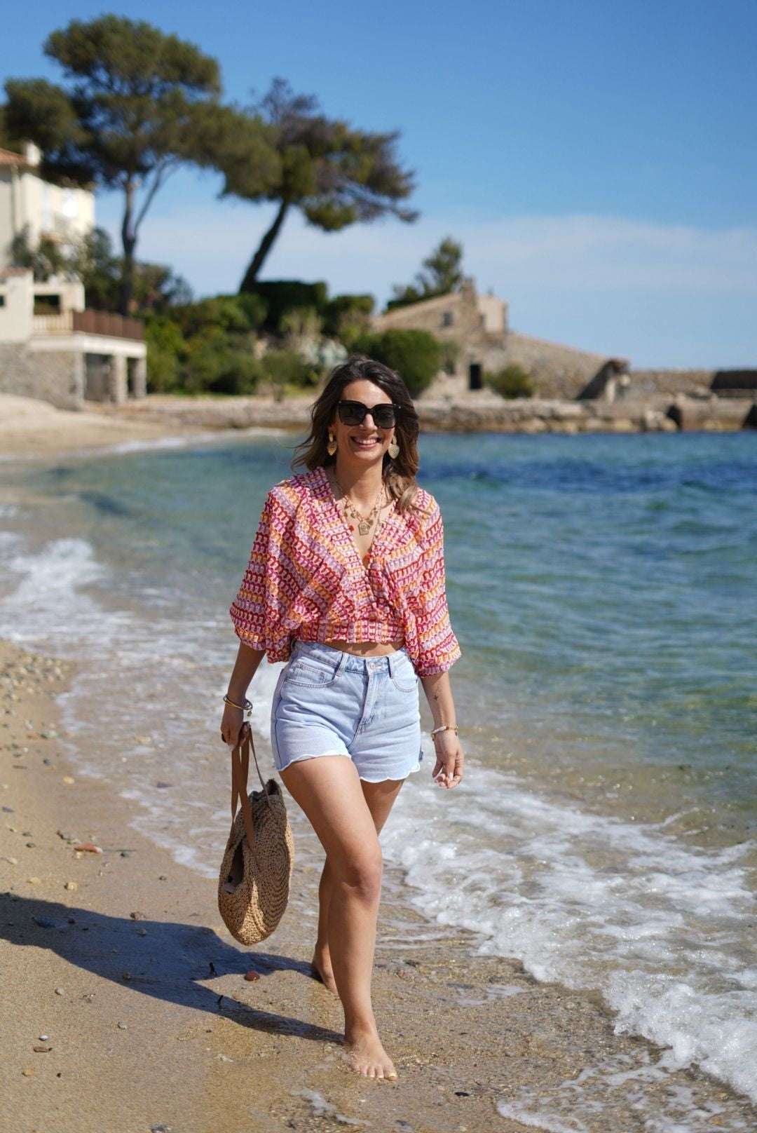 Short en jean fleur - Tendance et stylé - Jad'Or la Mode- La mode au service-de-la-féminité