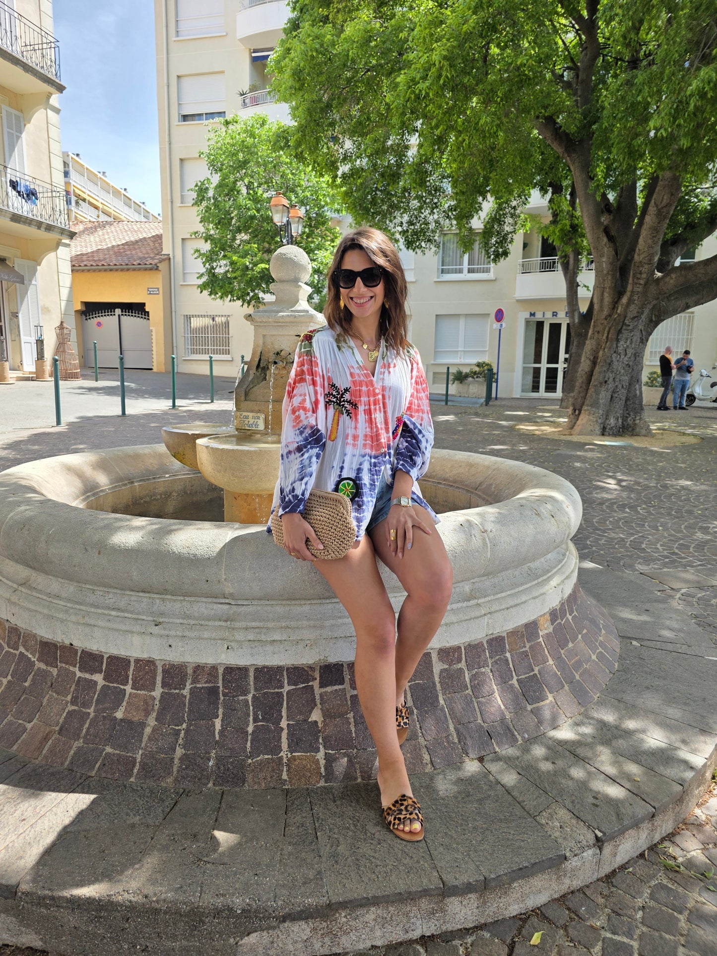 Chemise d'été bohème en coton – Édition colorée & tendance