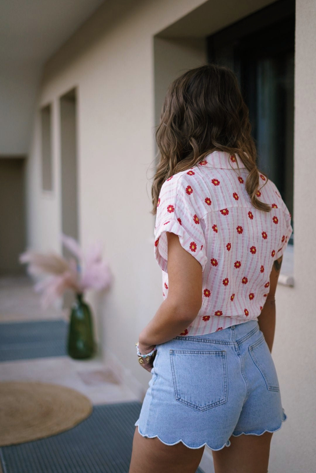 Chemise Marguerite en gaze de coton - Jad'Or la Mode- La mode au service-de-la-féminité