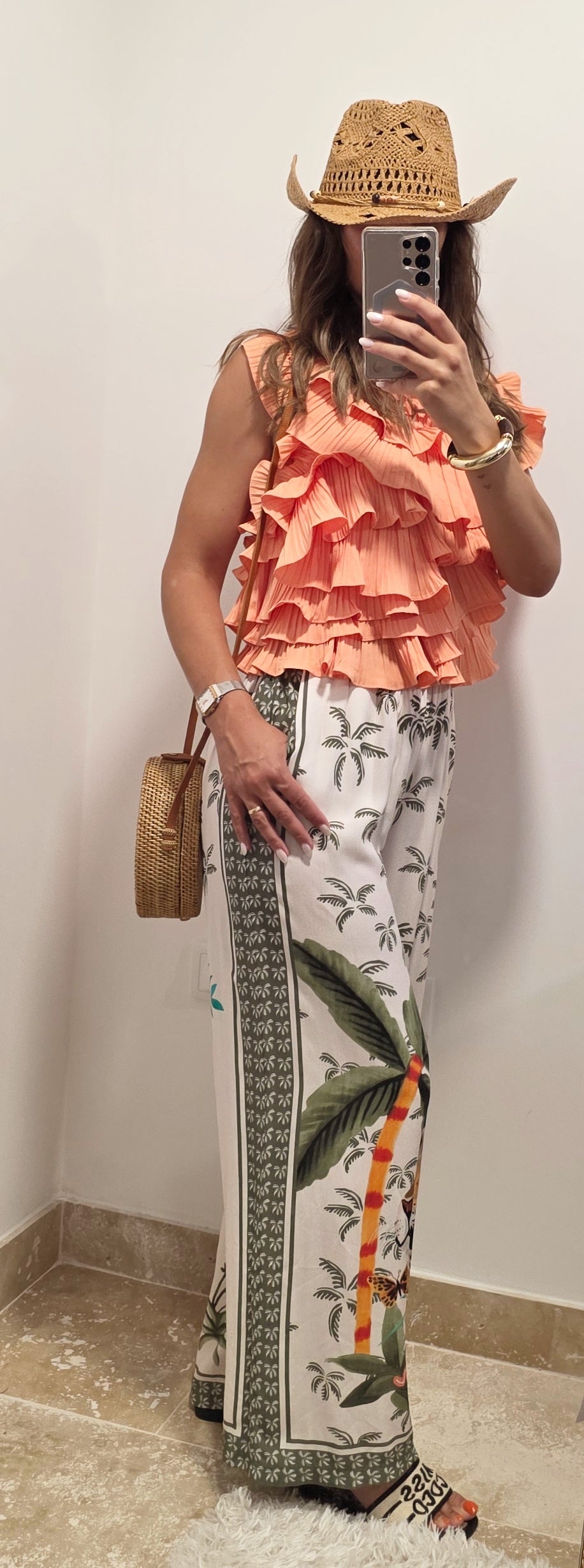 Pantalon fluide imprimé jungle – Confort & style estival