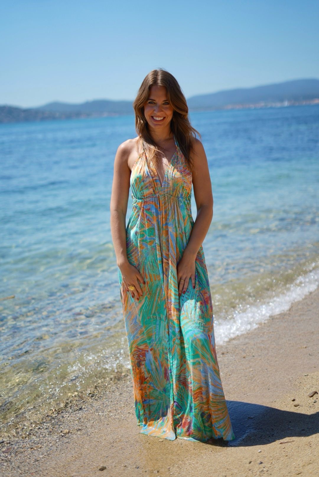 Robe d’été dos nu bohème– Longue, coloré, fluide et ultra féminine
