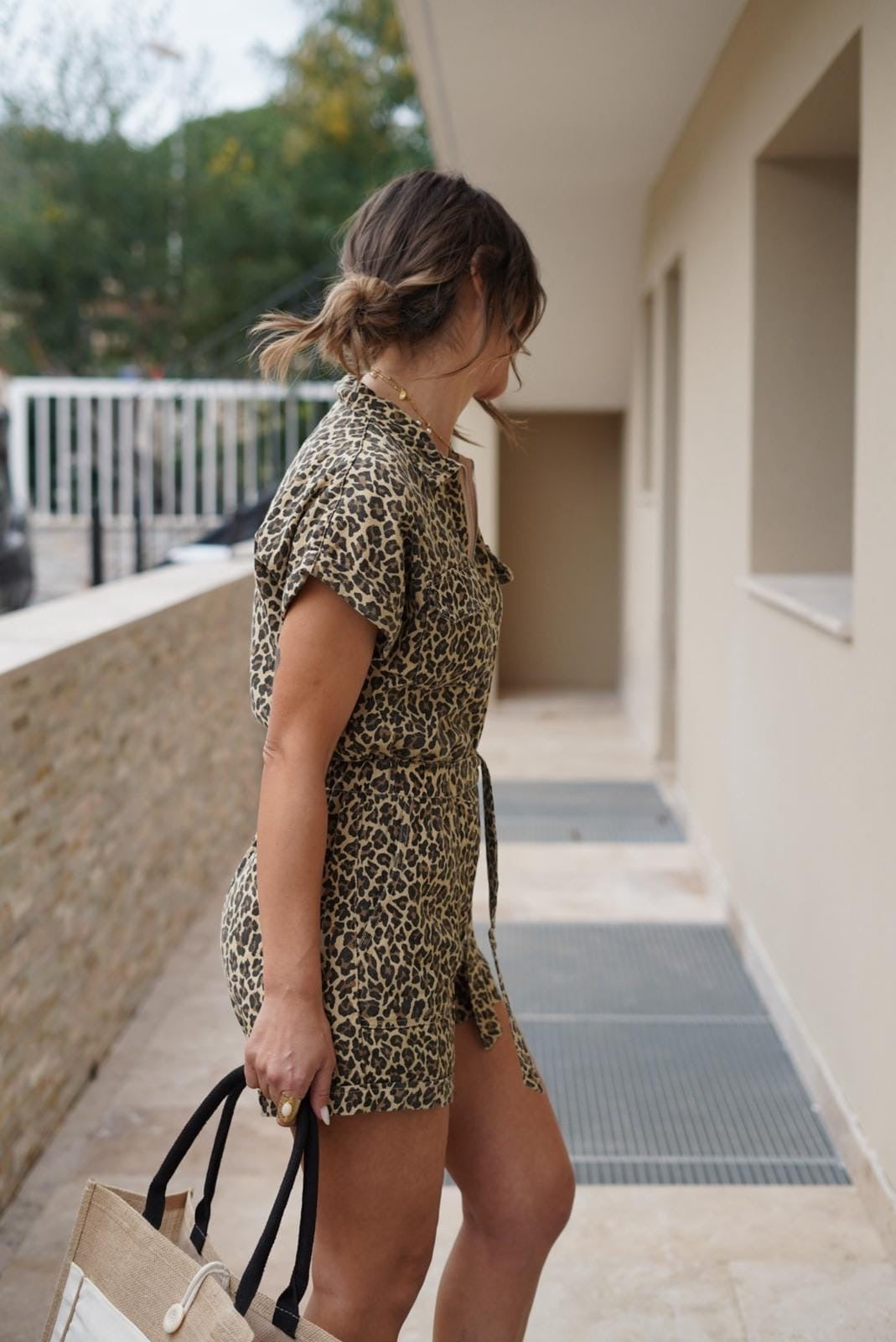 Combishort Léopard Zippée – Tendance & Féminine - Jad'Or la Mode- La mode au service-de-la-féminité