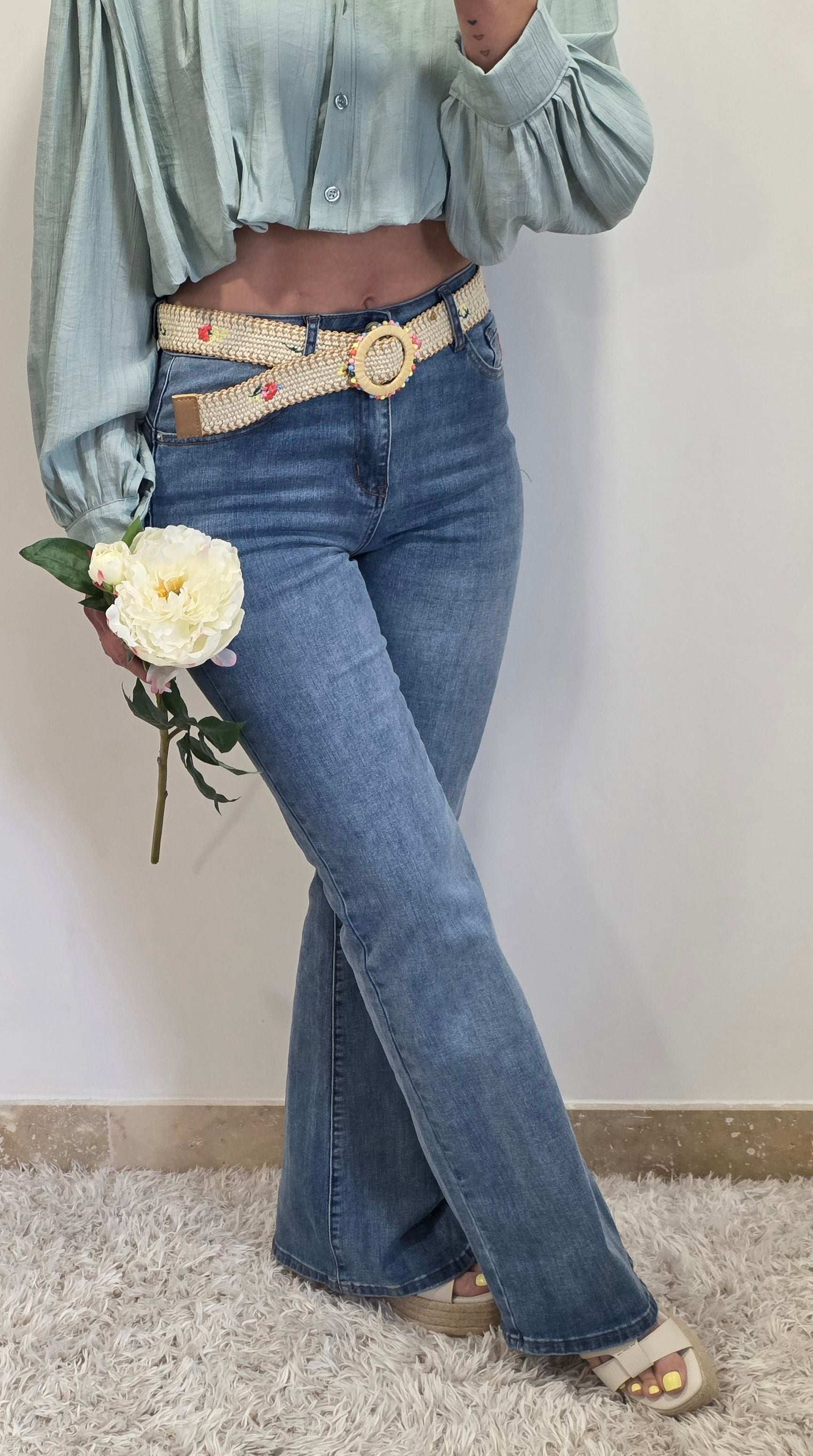 Jean wide legg Carole - Jad'Or la Mode- La mode au service-de-la-féminité