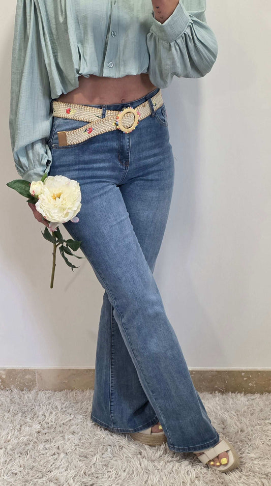 Jean wide legg Carole - Jad'Or la Mode- La mode au service-de-la-féminité