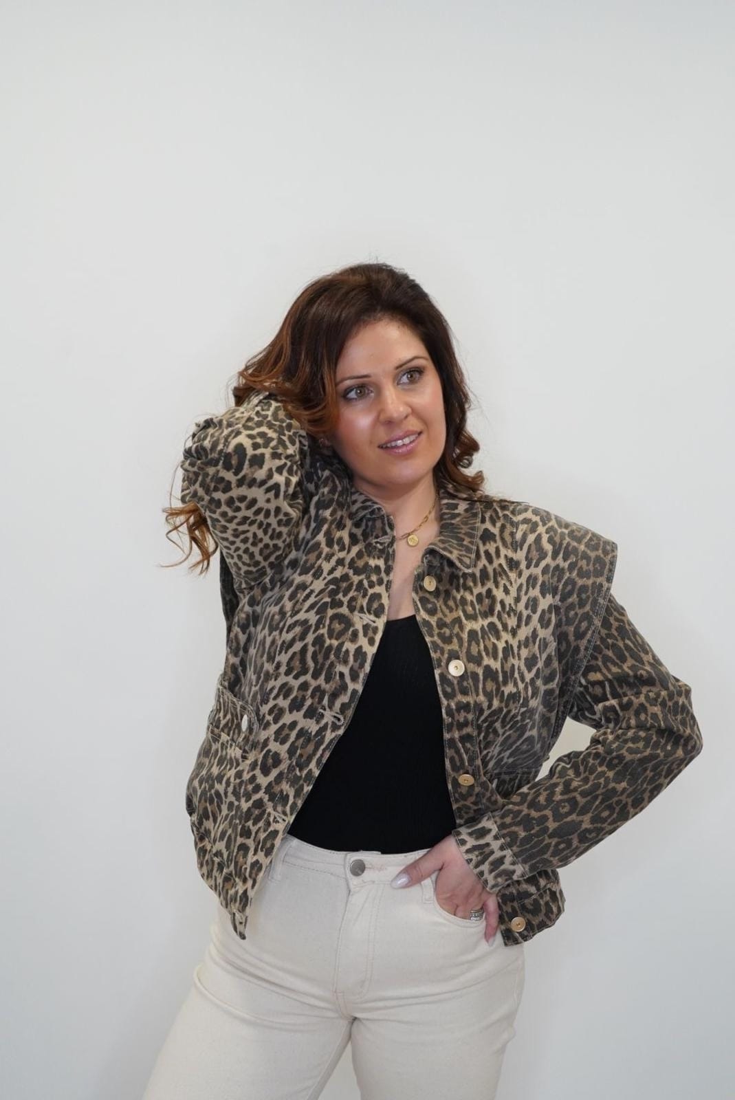Veste Emma imprimée Léopard - Jad'Or la Mode- La mode au service-de-la-féminité