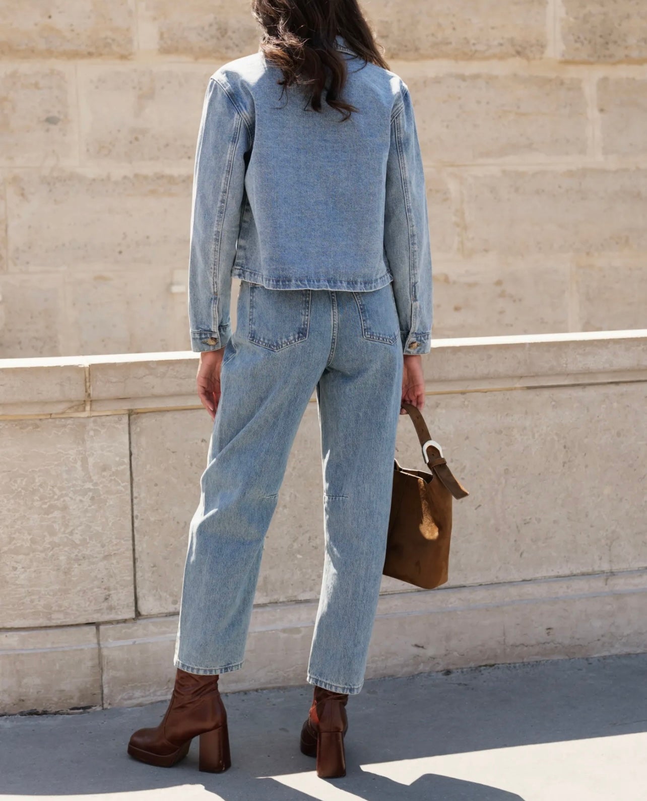 Jeans Oraije, Balloon Brandy - Bleu denim