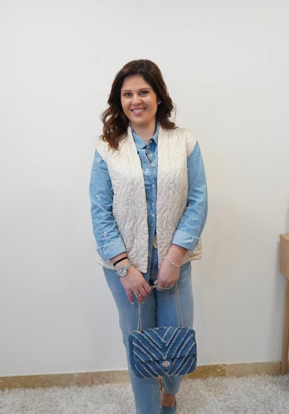Veste Louise sans manches satinée - Jad'Or la Mode- La mode au service-de-la-féminité