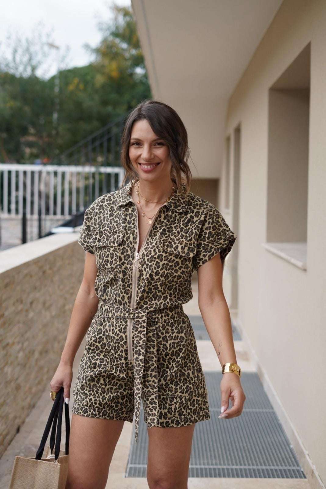 Combishort Léopard Zippée – Tendance & Féminine - Jad'Or la Mode- La mode au service-de-la-féminité