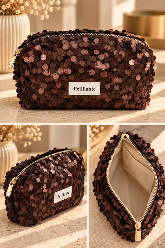 Trousse « Pétillante » – Chocolat 🤎