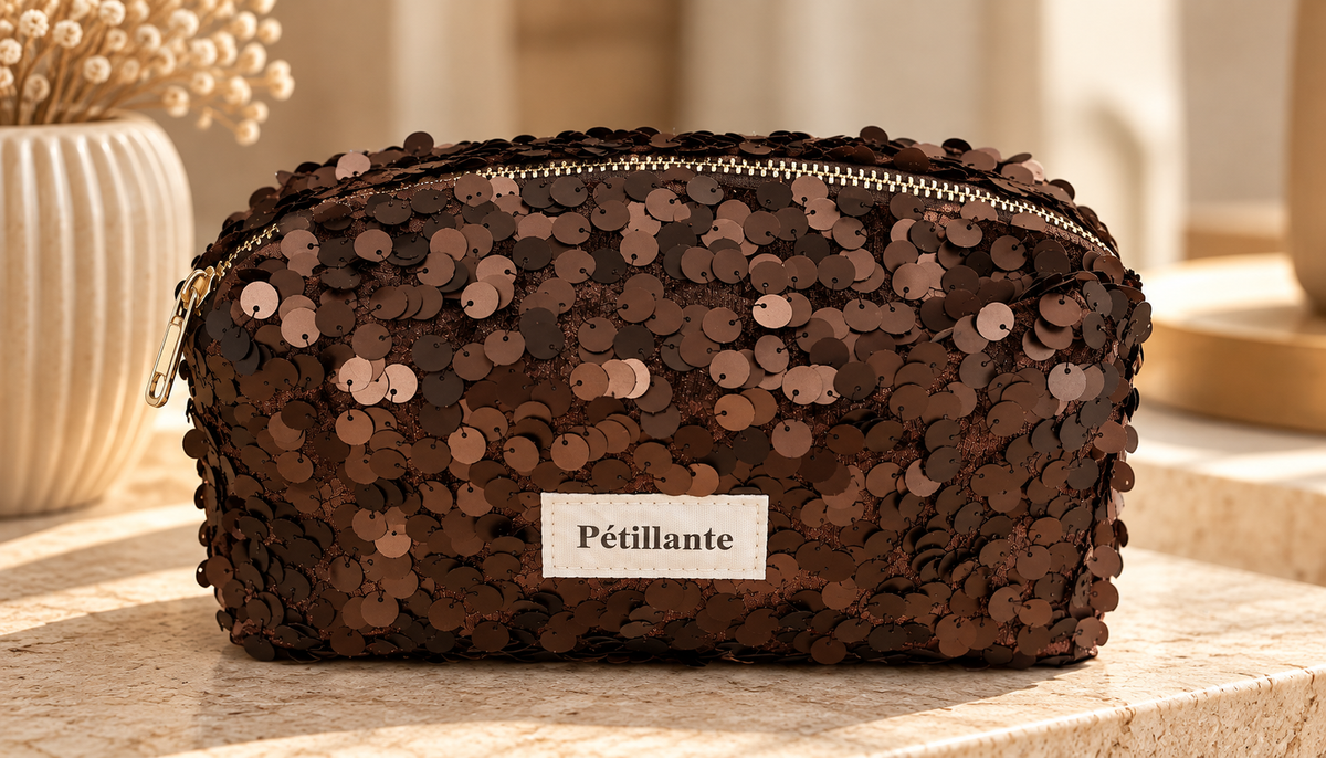 Trousse « Pétillante » – Chocolat 🤎