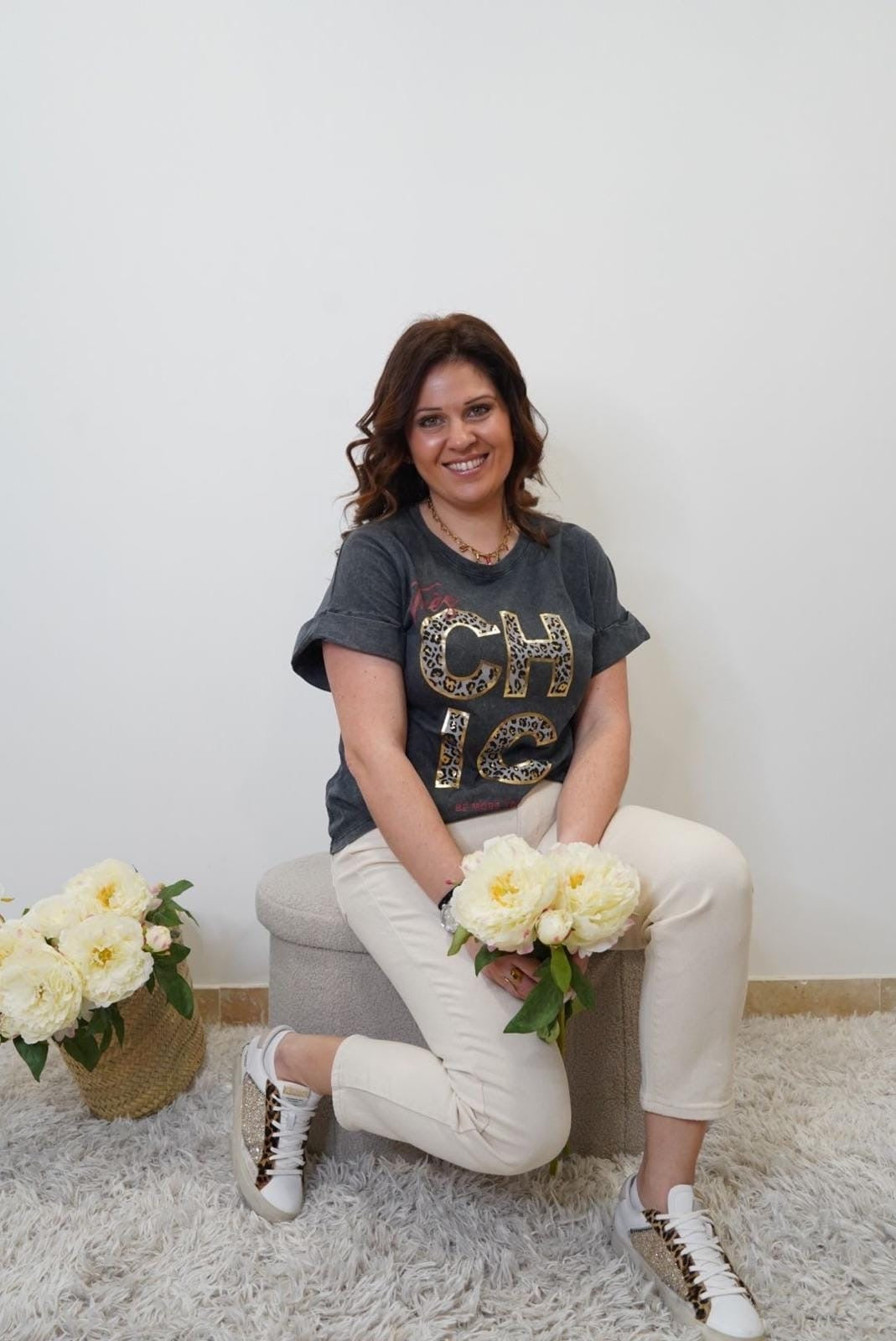 T-shirt Très Chic - Gris Foncé - Jad'Or la Mode- La mode au service-de-la-féminité