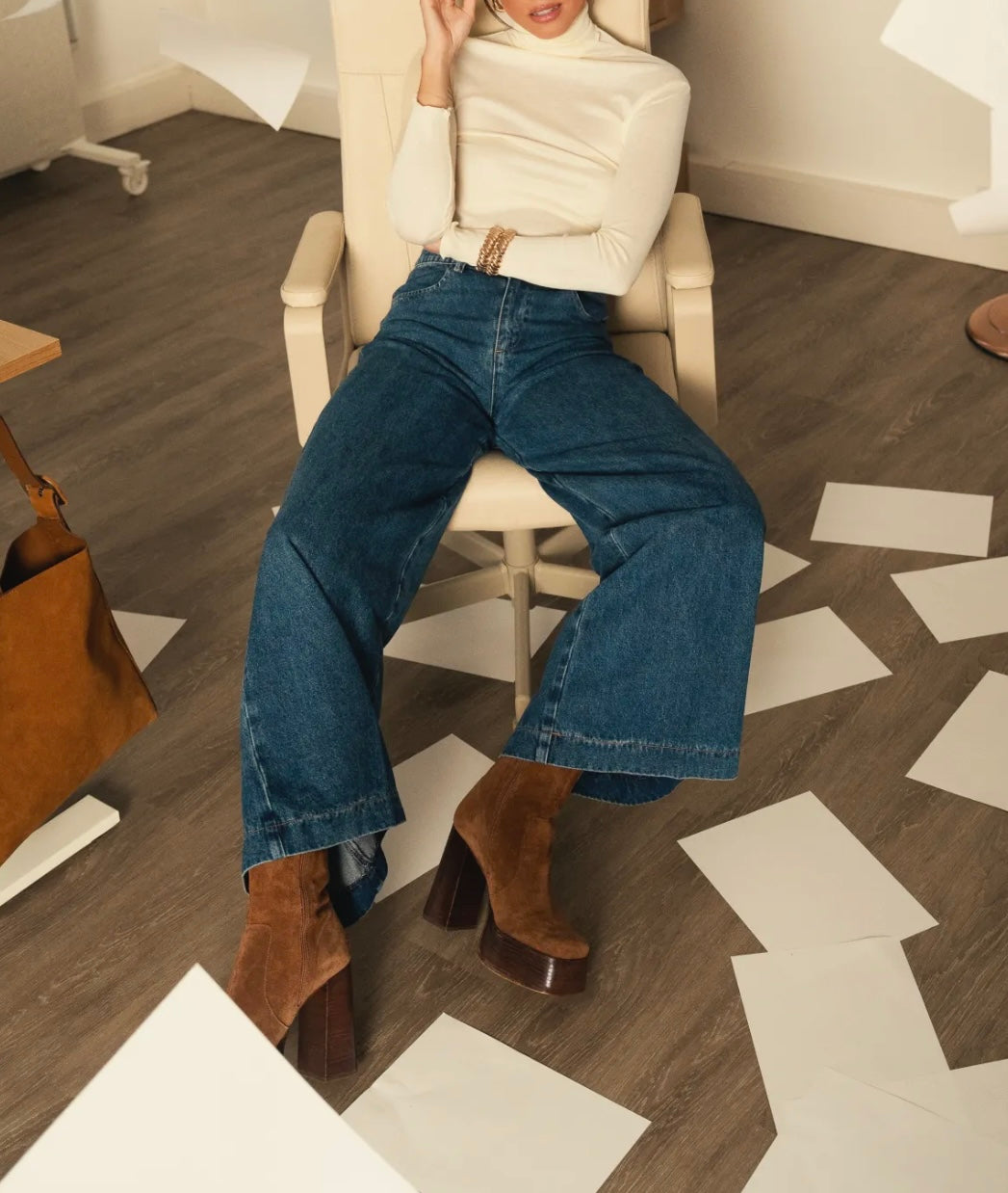 Jeans Oraije, Wide Palazzo Pepino - bleu denim