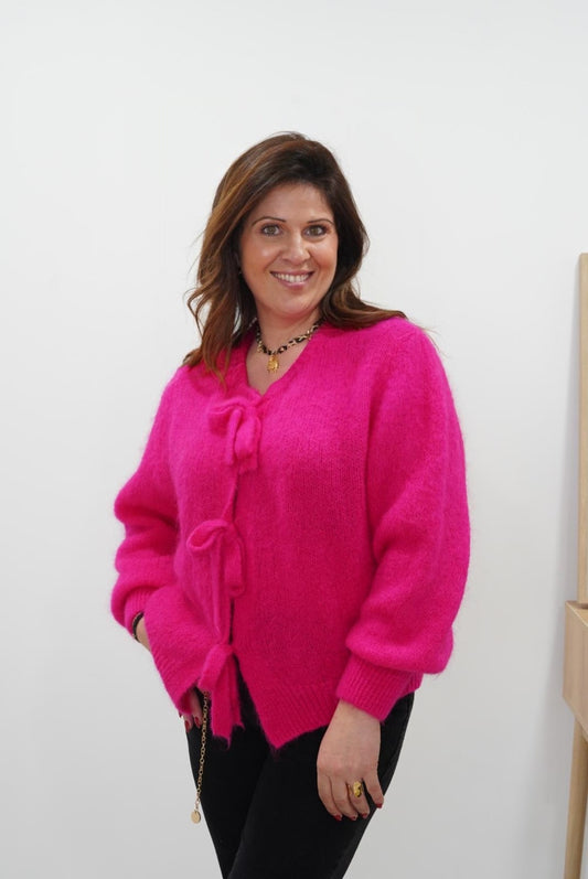 Cardigan PAPILLON en Mohair