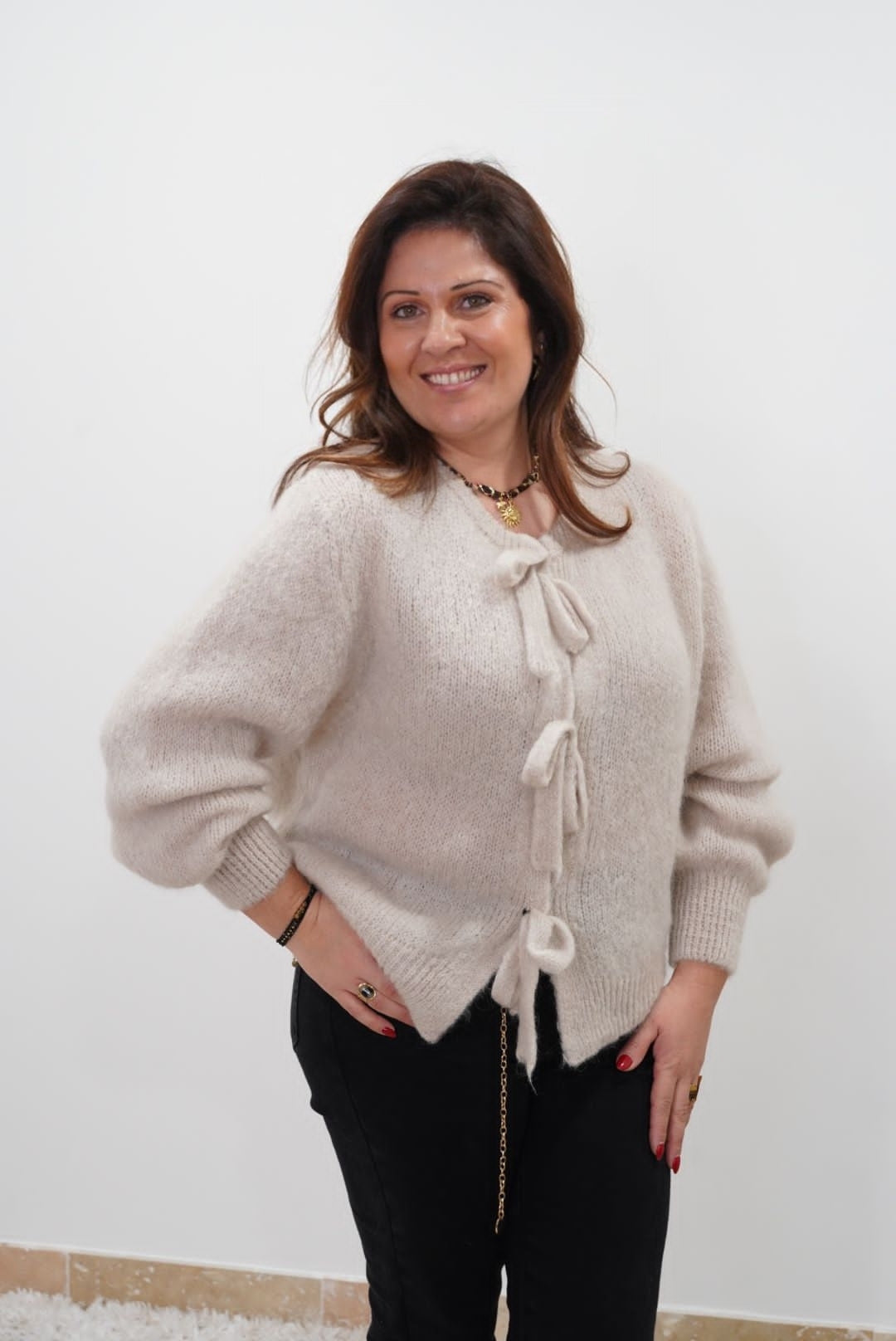Cardigan PAPILLON en Mohair