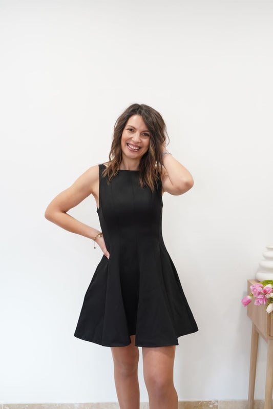 Robe Joya Noir - Jad'Or la Mode- La mode au service-de-la-féminité