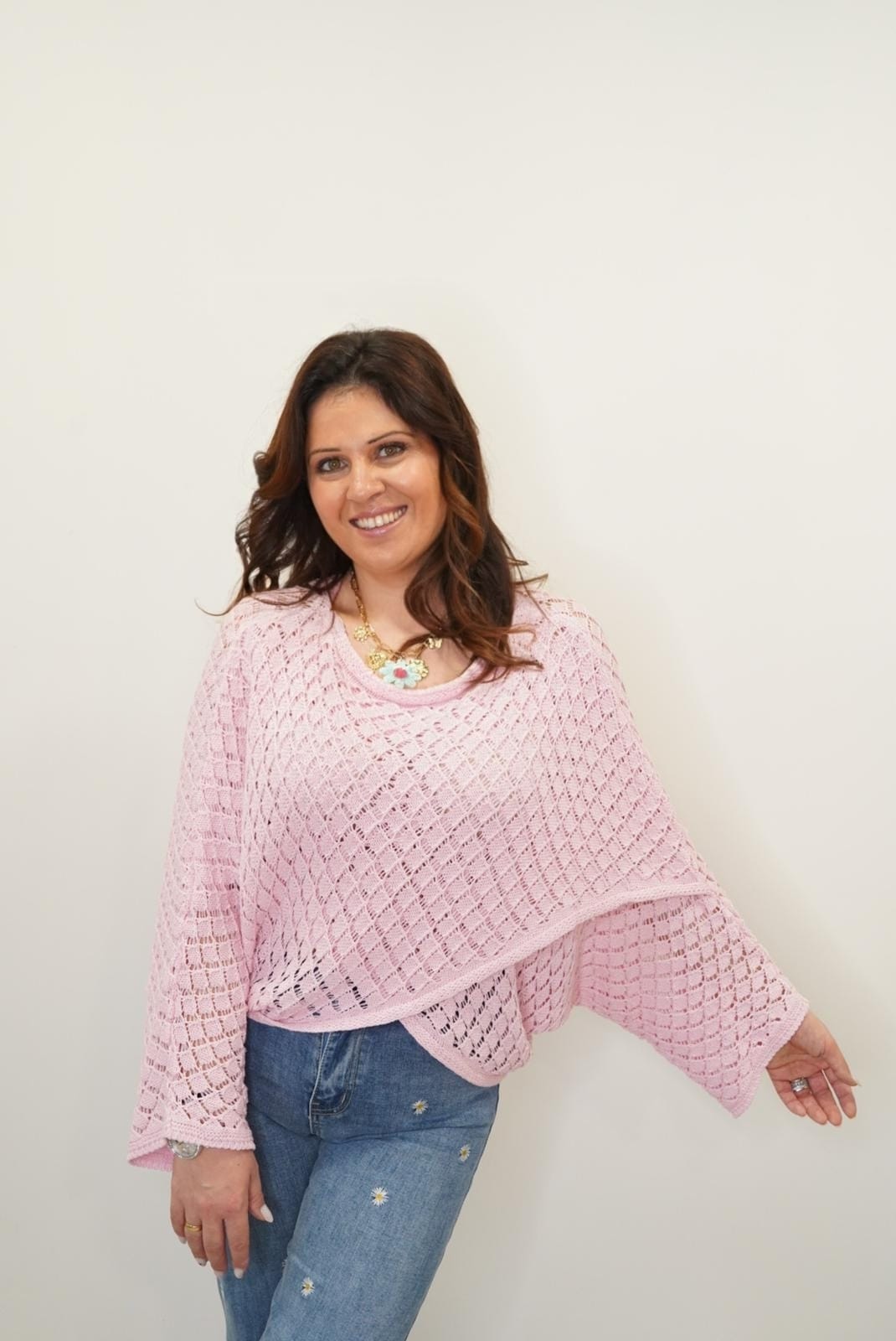 Pull Melissa Rose - Manches évasés - Jad'Or la Mode- La mode au service-de-la-féminité