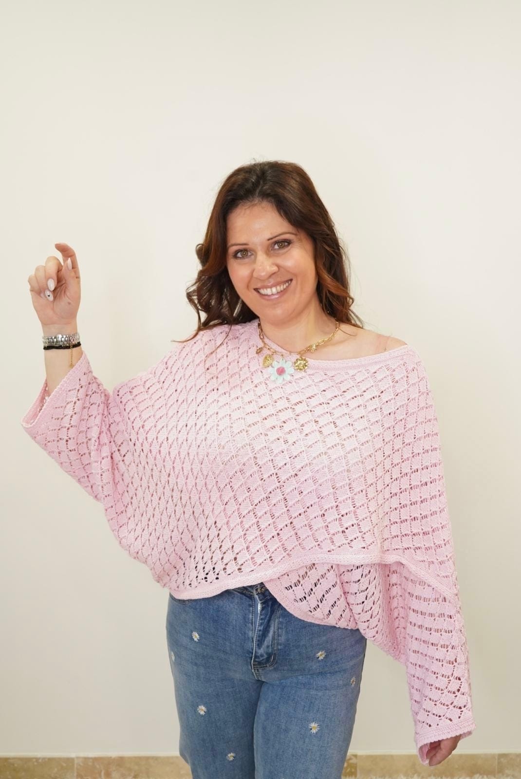 Pull Melissa Rose - Manches évasés - Jad'Or la Mode- La mode au service-de-la-féminité