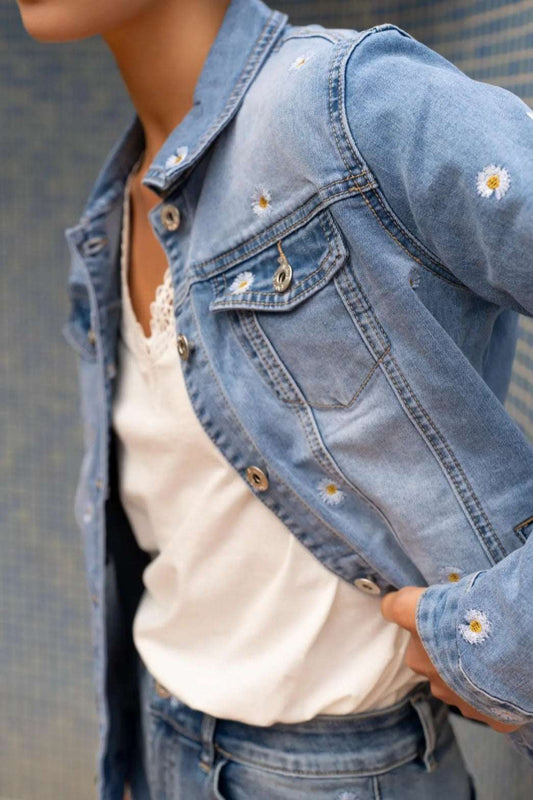 Veste en Jean Maya - Jad'Or la Mode- La mode au service-de-la-féminité