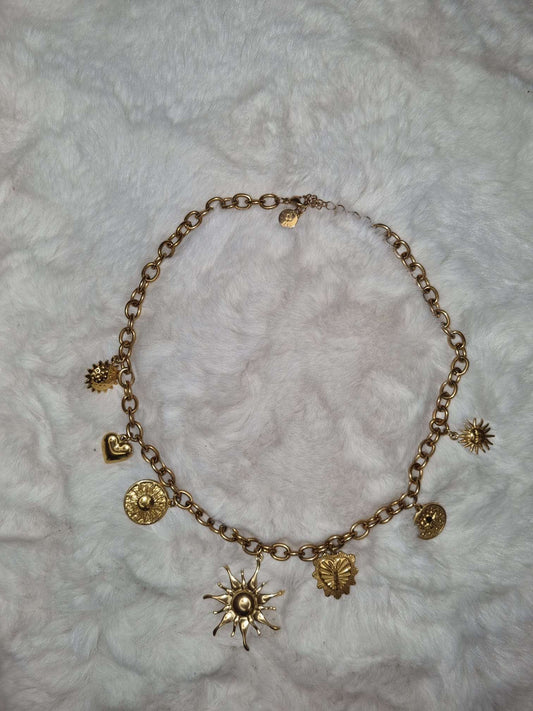 Collier SOLEIL en Acier Inoxydable - Jad'Or la Mode- La mode au service-de-la-féminité