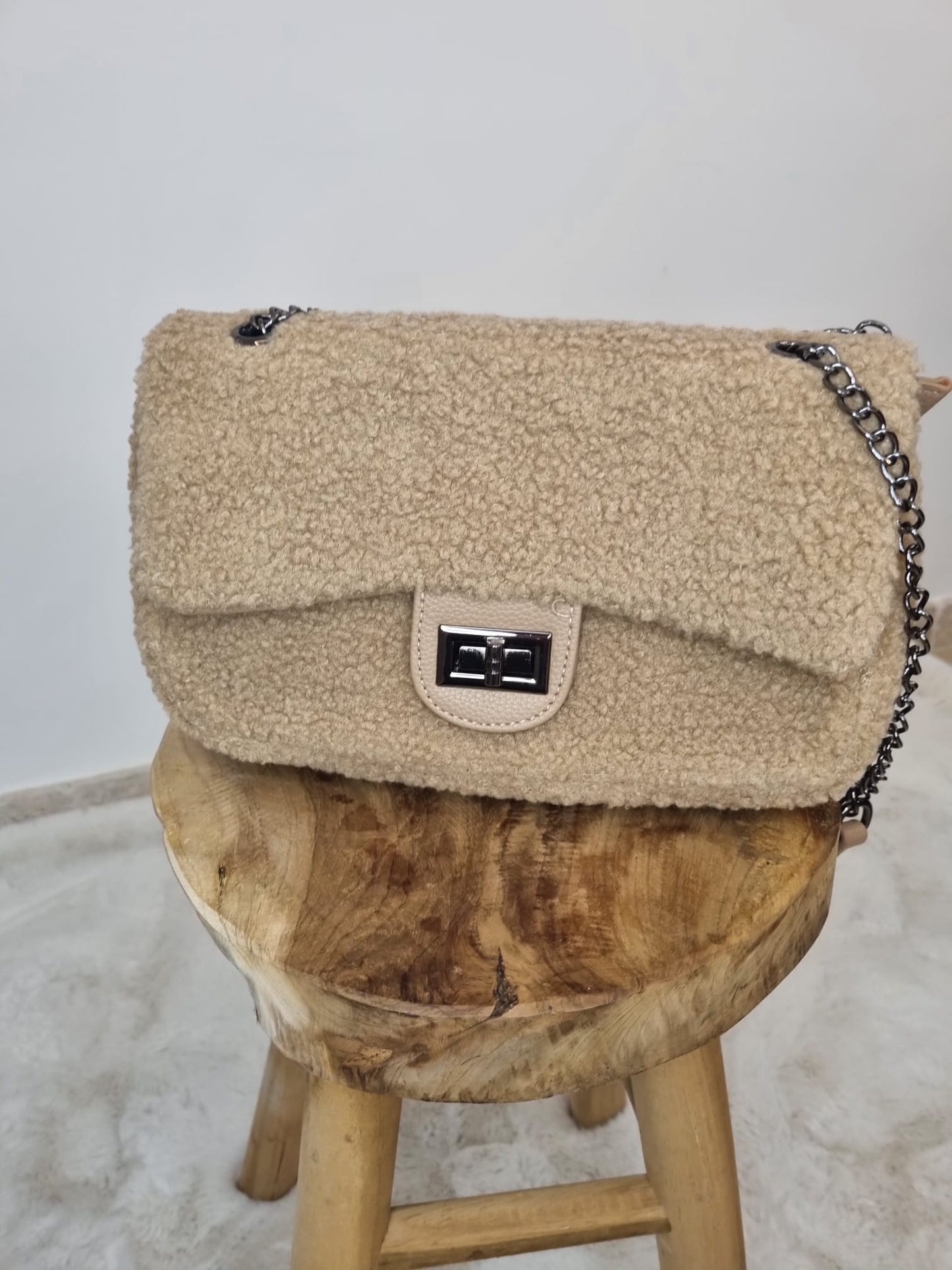 Sac à Bandoulière effet mouton