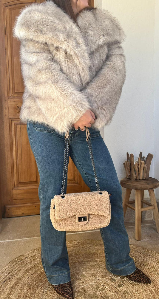 Sac à Bandoulière effet mouton