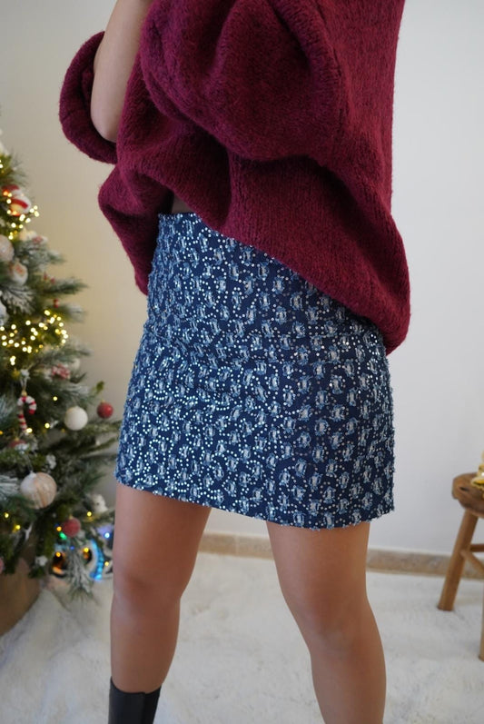 Jupe à sequins pailletée