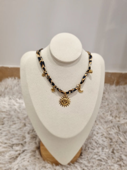 Collier Foulard en acier inoxydable - Jad'Or la Mode- La mode au service-de-la-féminité