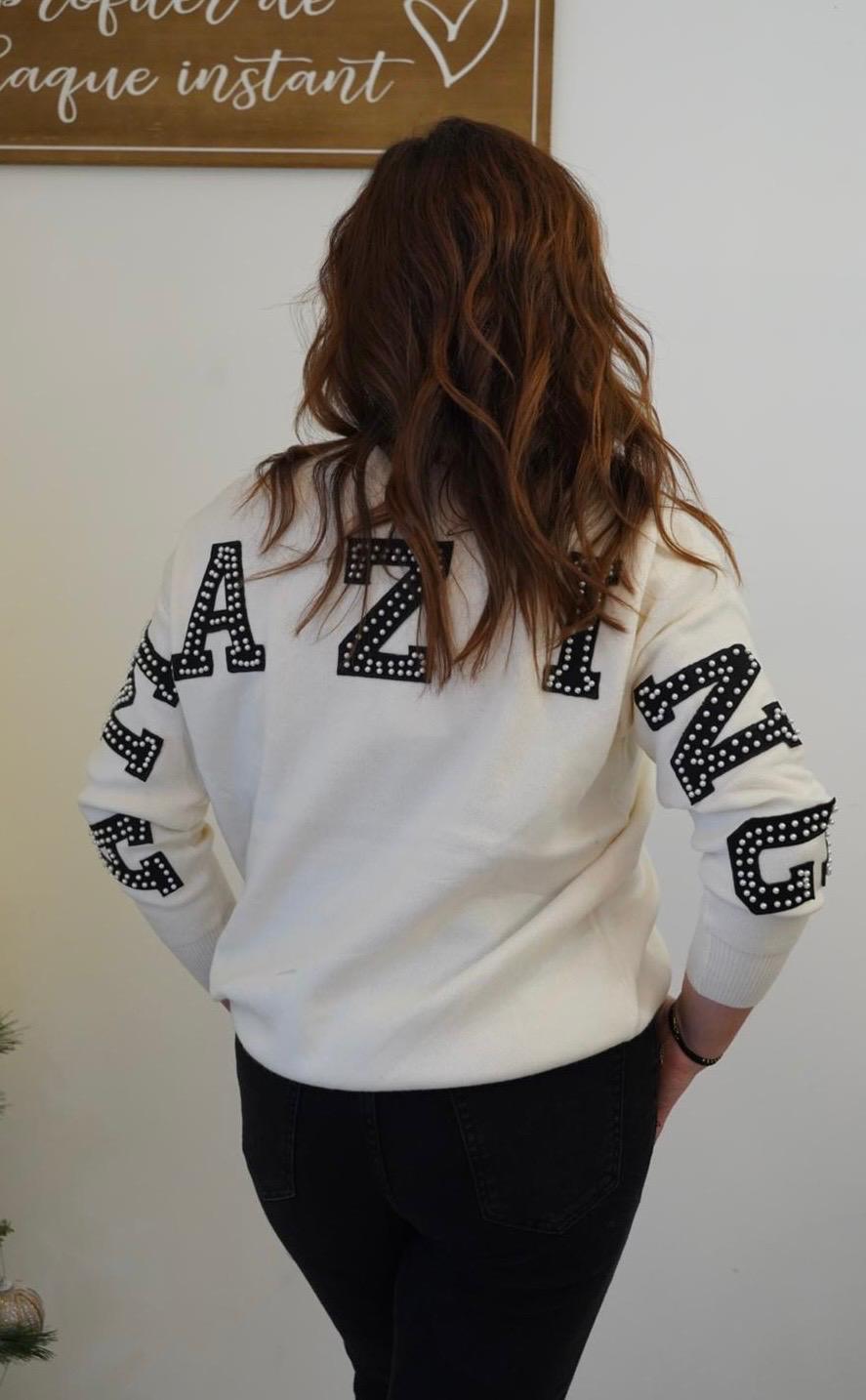 Pull en maille AMAZING