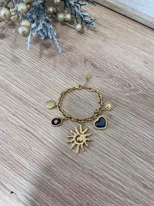 Bracelet Soleil en acier inoxydable - Jad'Or la Mode- La mode au service-de-la-féminité