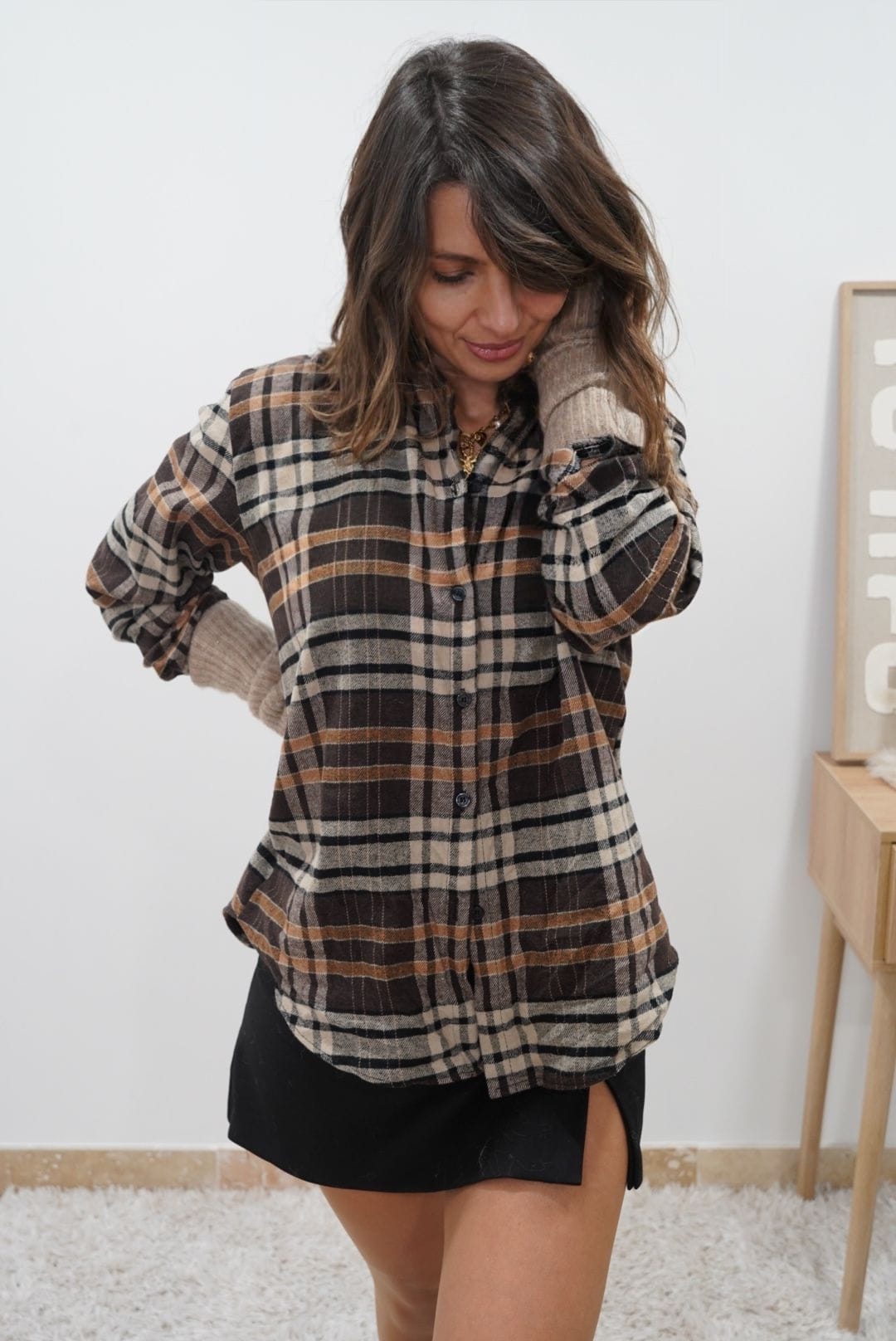 Chemise Elena Caramel