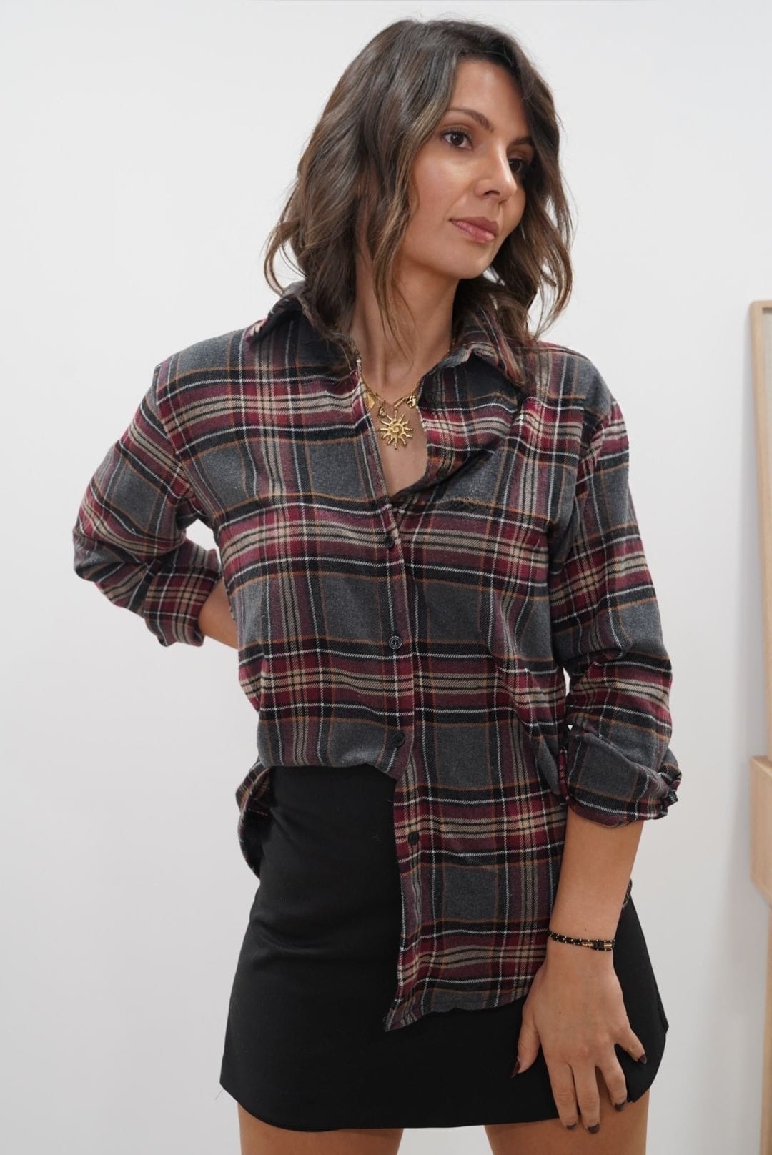 Chemise Elena Bordeaux