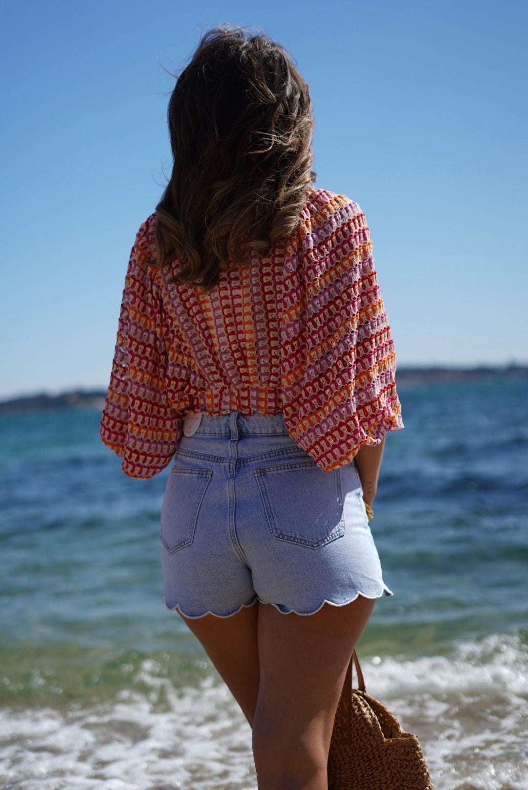 Short en jean fleur - Tendance et stylé - Jad'Or la Mode- La mode au service-de-la-féminité