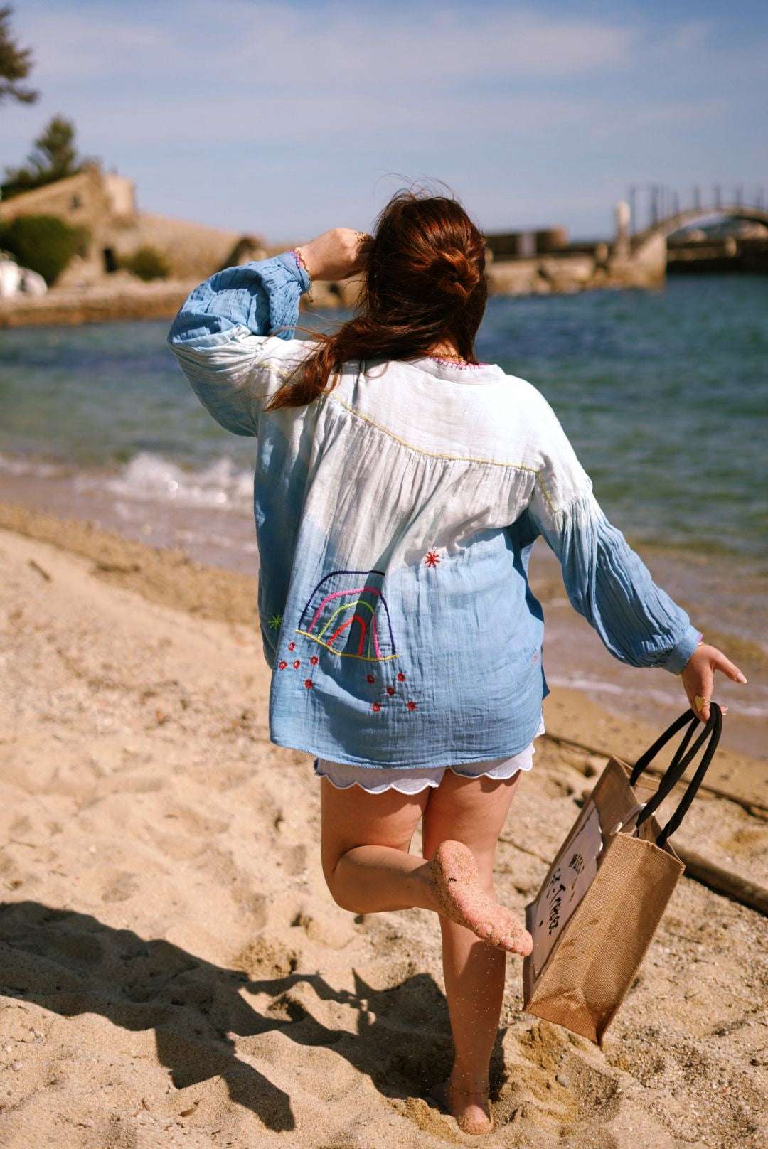 Chemise bordée manches longues - The Corner - Jad'Or la Mode- La mode au service-de-la-féminité